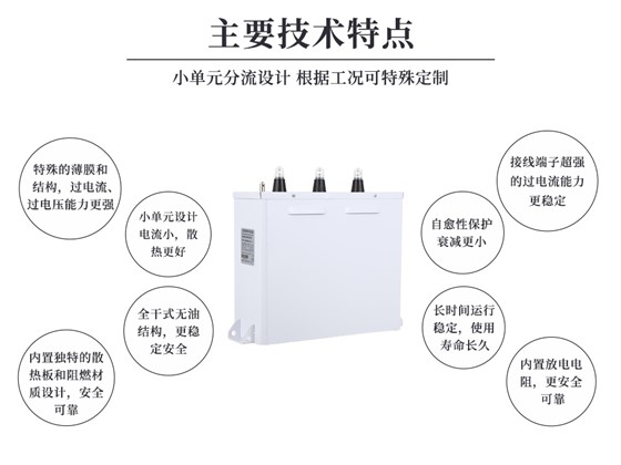 中频炉专用电力电容器主要技术特点