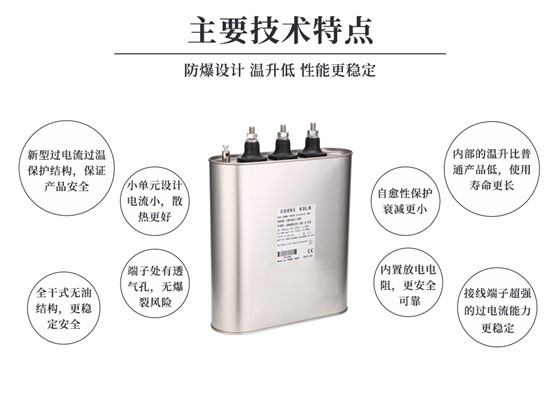 防爆安全型电力电容器主要技术特点