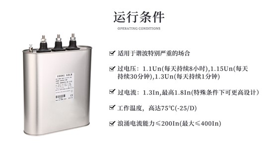 防爆安全型电力电容器的运行条件