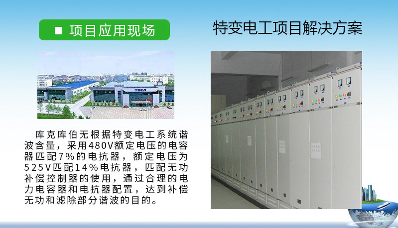 特变电工与库克库伯在无功补偿项目上的合作项目