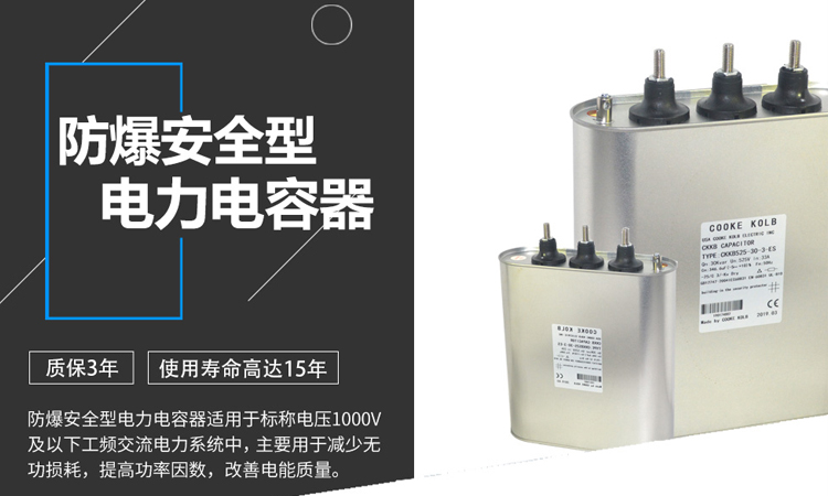 防爆安全型电力电容器