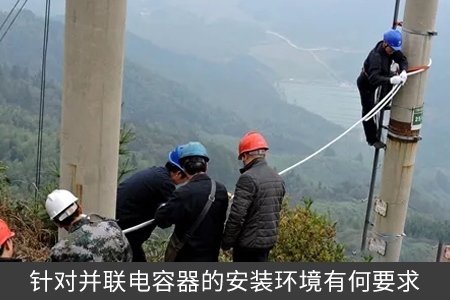 针对并联电容器的安装环境有何要求